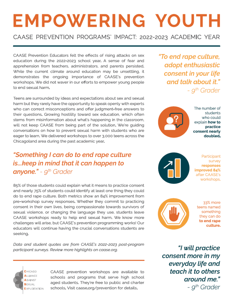 Thumbnail image of prevention impact summary 2022-2023