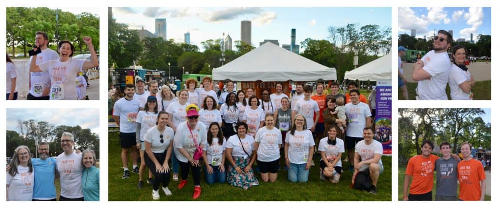 Five photos from the Race for CAASE 2024 team.