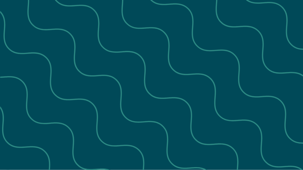 Dark blue background with wavy teal pattern